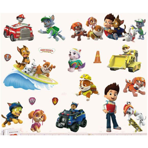 Decal dán tường paw Patrol biệt đội chó cứu hộ