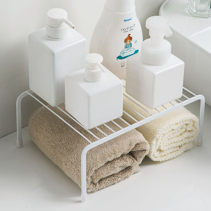 Kệ sắt một tầng tiết kiệm không gian cho nhà bếp/ phòng tắm