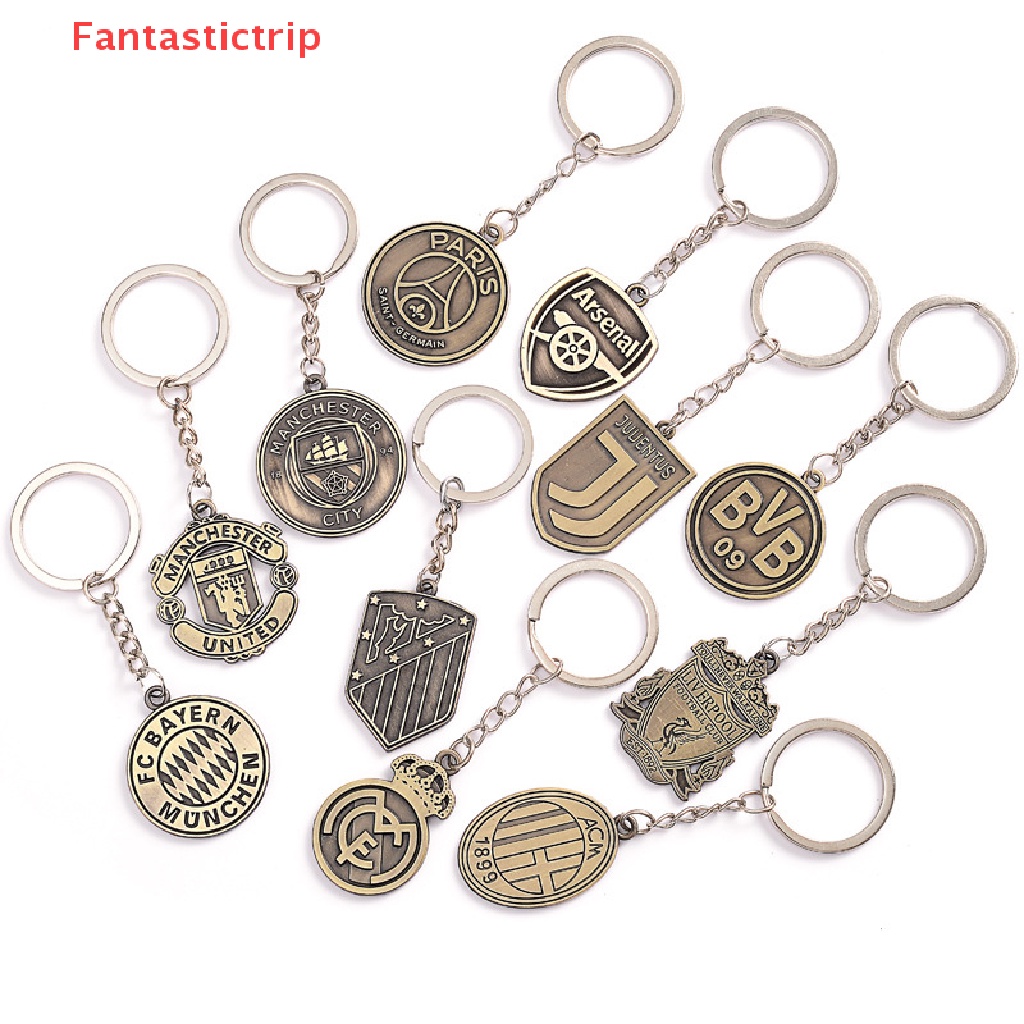 Móc Khóa Kim Loại Hình Logo Câu Lạc Bộ Bóng Đá Fantastictrip Mới