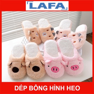 Dép bông hình heo đi trong nhà mùa đông
