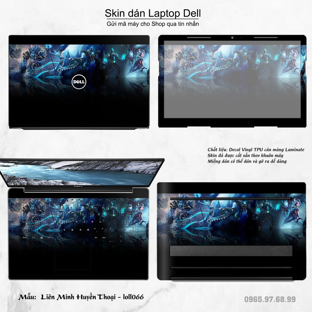 Skin dán Laptop Dell in hình Liên Minh Huyền Thoại nhiều mẫu 9 (inbox mã máy cho Shop)