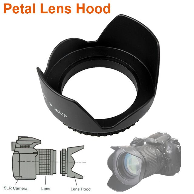 Lens hood Loa che nắng hoa sen vặn ren 49mm cho ống Sony Canon Nikon _ Loại dày