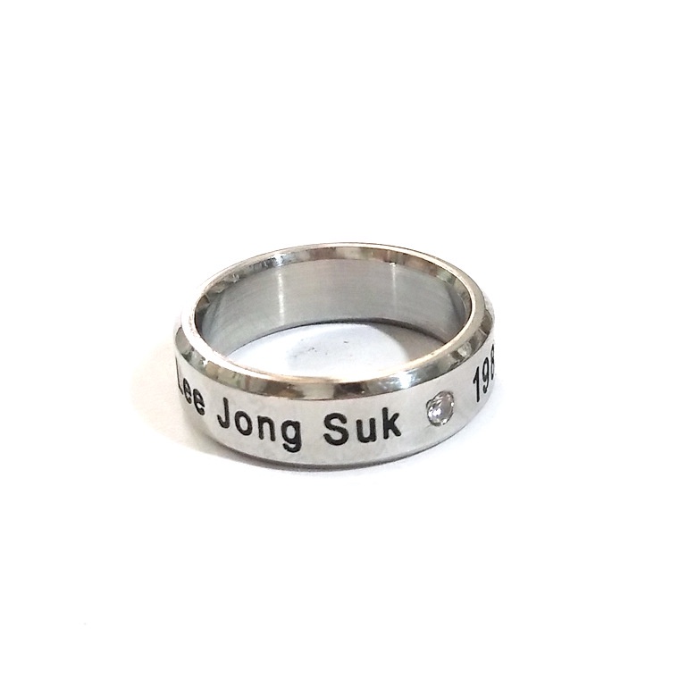 Nhẫn Đeo Tay Bằng Thép Không Gỉ Hình Thần Tượng Taylor Swift Lee Jong Suk Hong-ki Lee Keun-Suk Jang