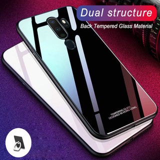 Ốp điện thoại mặt kính cường lực chống trầy xước thời trang cho OPPO A5 A9 2020