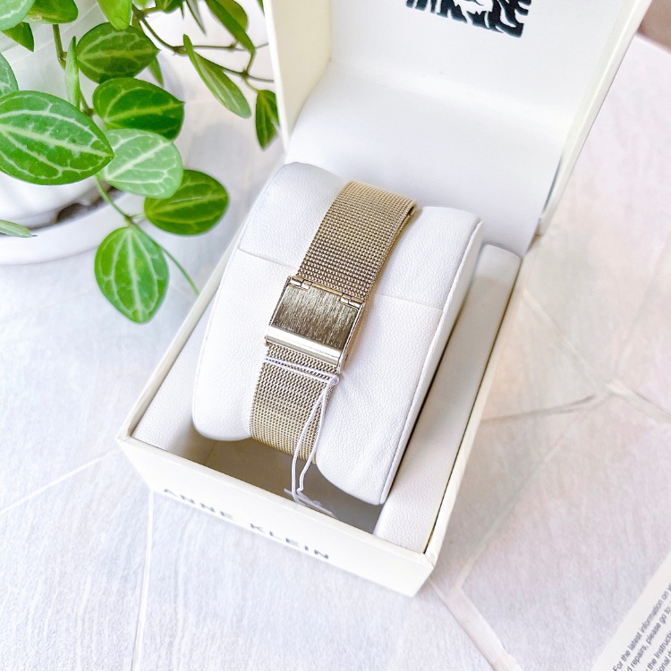 Đồng hồ nữ ANNE KLEIN model AK/3780GNGB dây mesh tone vàng gold sang trọng