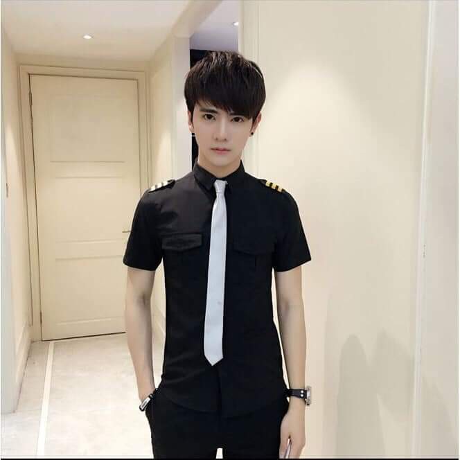 ÁO SƠ MI CƠ TRƯỞNG PHI CÔNG BAY CỰC CHẤT, ÁO SƠ MI NAM NỮ HOT TREND