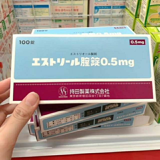 ( Hàng chuẩn AUTH, có bill, Date 2021) Vỏ hộp đựng Estoril 0.5mg nhật bản