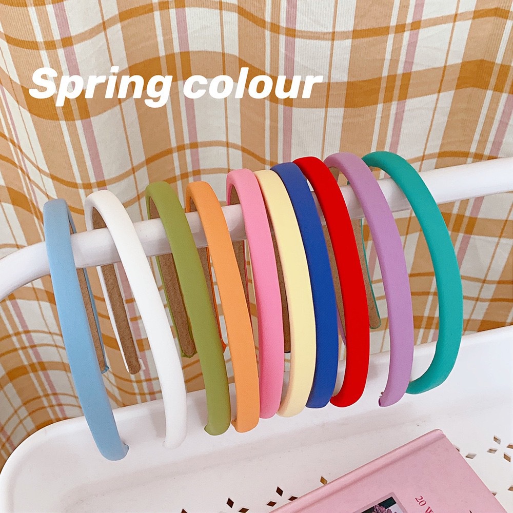 Băng Đô Cài Tóc Bằng Vải Nhiều Màu Sắc Dễ Thương Dành Cho Nữ