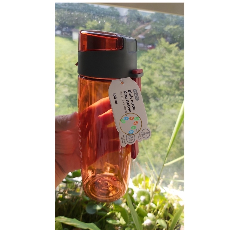 Bình Nước Thể thao cao cấp KITA ACTIVE INOCHI Chất liệu nhựa nguyên sinh, kháng khuẩn 500