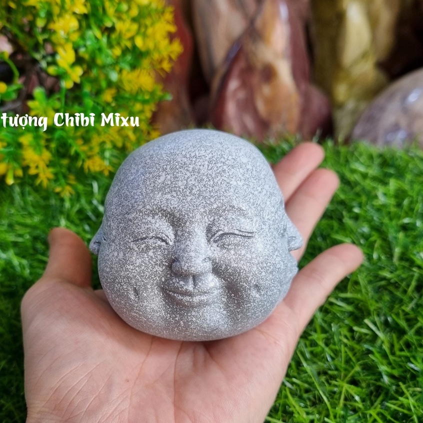 Tượng đá 4 mặt Hỉ Nộ Ái Ố - chặn giấy trang trí bàn làm việc