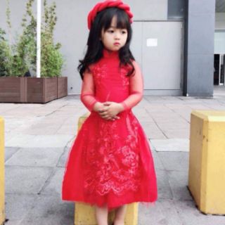 áo dài cách tân kèm mấn