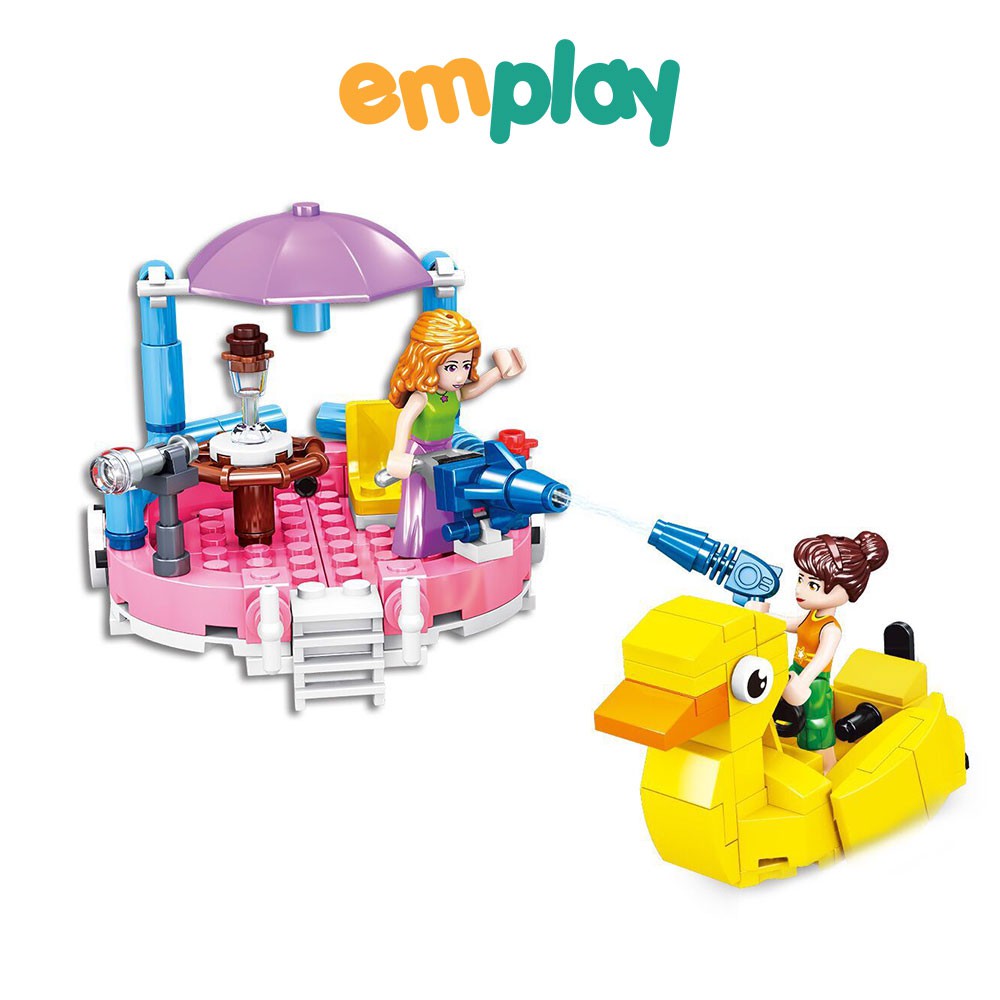 Đồ chơi xếp hình bé gái Emplay cao cấp, chất liệu nhựa ABS cao cấp an toàn, màu sắc trang nhã, thiết kế đẹp mắt đa dạng
