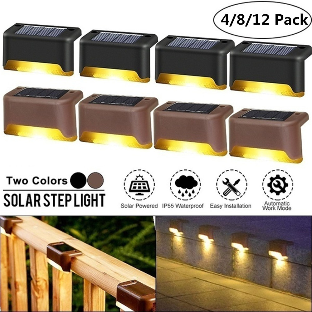 Bộ 4 / 8 / 12 Đèn Led Trang Trí Sân Vườn Nhiều Màu Sắc