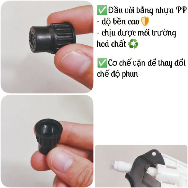 Bình xịt nước cầm tay dung tích lớn 1.25L dùng tưới cây, phun hoá chất