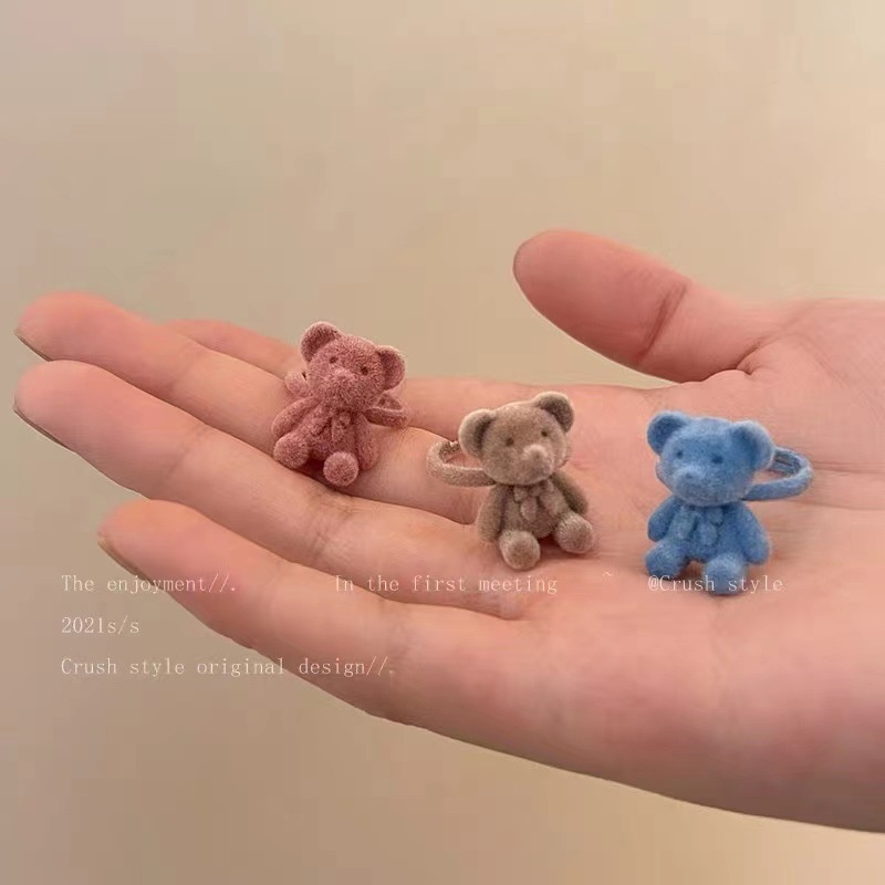 Nhẫn hở đeo ngón trỏ hình gấu hoạt hình dễ thương thời trang thu đông