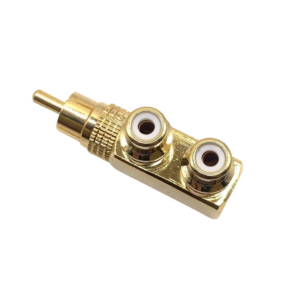 Jack Hoa Sen 1 Ra 2 CD-01 Đồng OFC, Mạ Vàng 24k - Jack Bông Sen 1 Ra 2 Giá Tốt - Jack AV 1 Ra 2 Lỗi 1 Đổi 1 Trong 7 Ngày