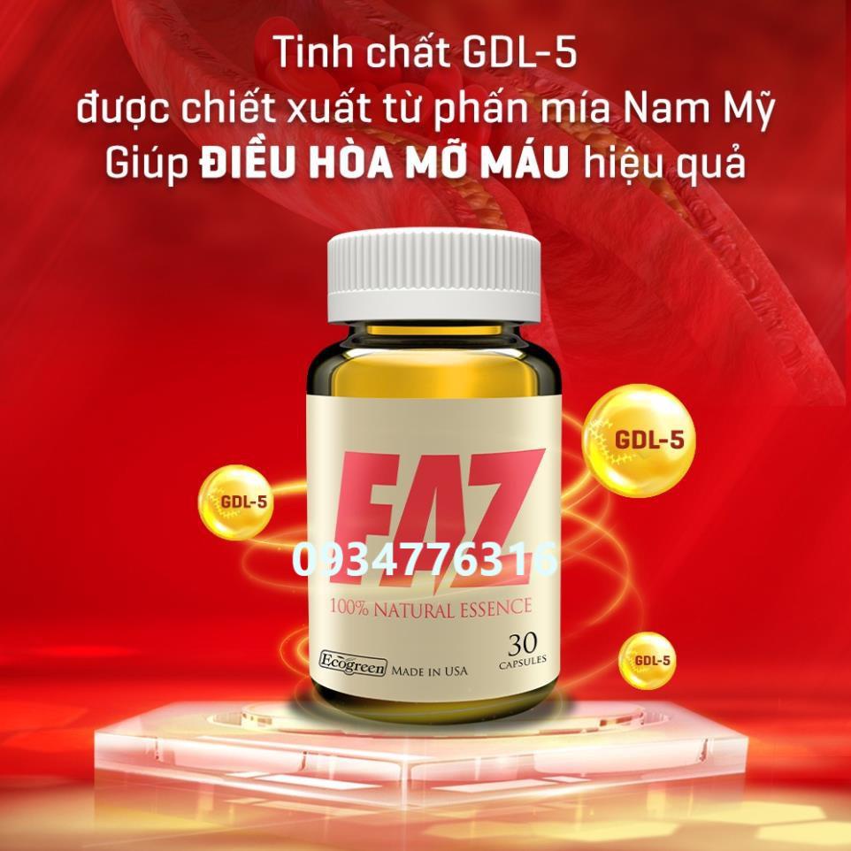 Viên uống FAZ điều hòa mỡ máu (30 viên)
