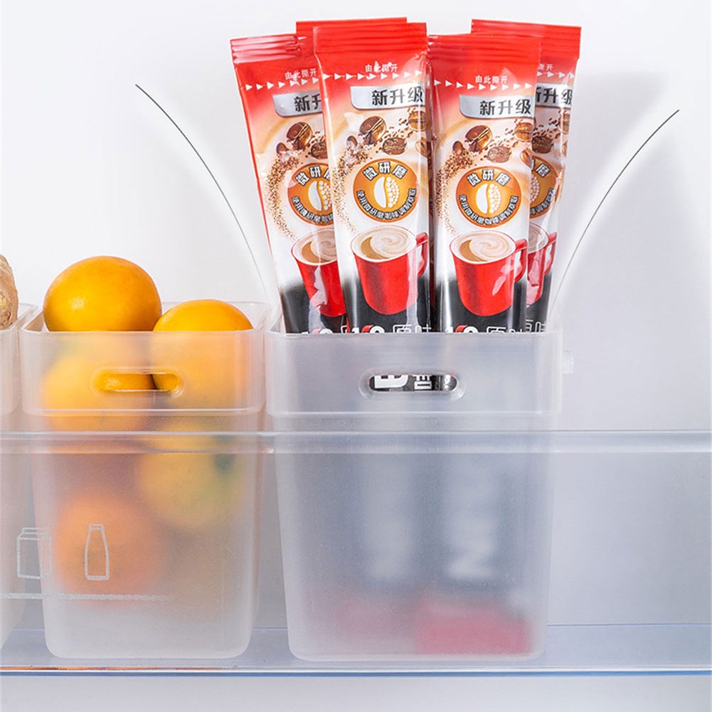 2 Cái Thùng Sắp Xếp Tủ Lạnh Đa Năng Trong Suốt Giỏ Đựng Đồ Cửa Bên Tủ Lạnh