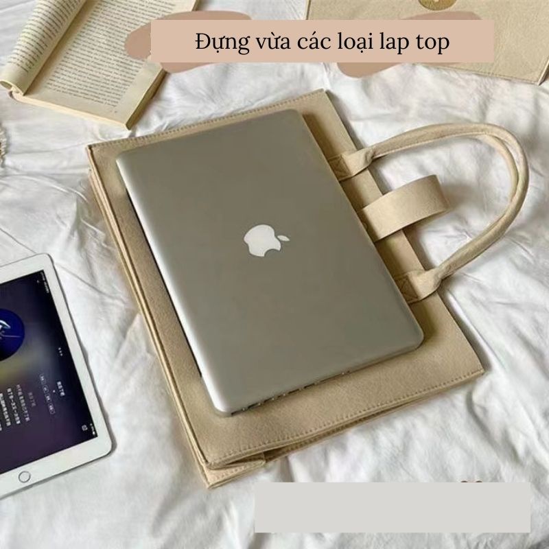 Túi xách nữ form to vuông cầm tay hình gấu màu trà sữa chất nỉ siêu cute JUMITO T3.007.TO