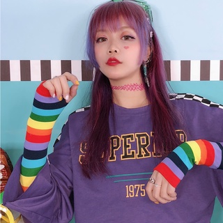 Pink Cartoon Gloves Honey Girls Winter Half Finger Cosplay Glove Anime Accessories EMO Punk Skull Christmas Gift Arm Warmers