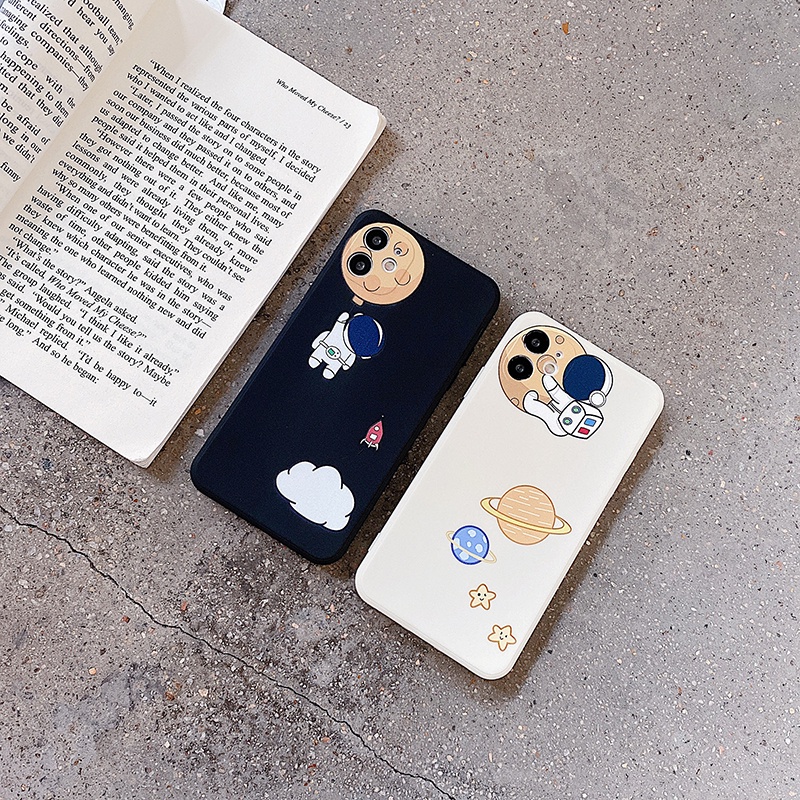 Ốp iphone Phi Hành Gia Trắng/Đen cho dòng iphone 12promax/ 12pro/ 11promax/ 11/ Xsmax | BigBuy360 - bigbuy360.vn