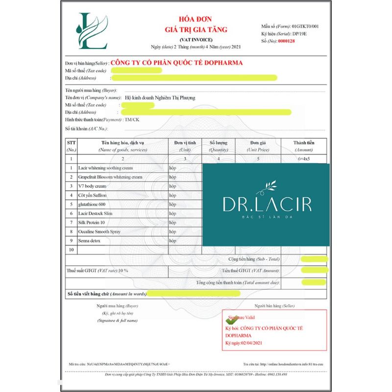 Kem Dưỡng Da Ban Đêm La'cir Whitening Smoothing Cream Dr.lacir