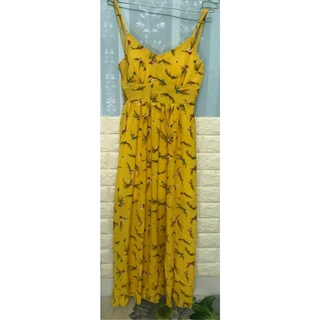 Đầm maxi 2 dây có dây cột sau lưng