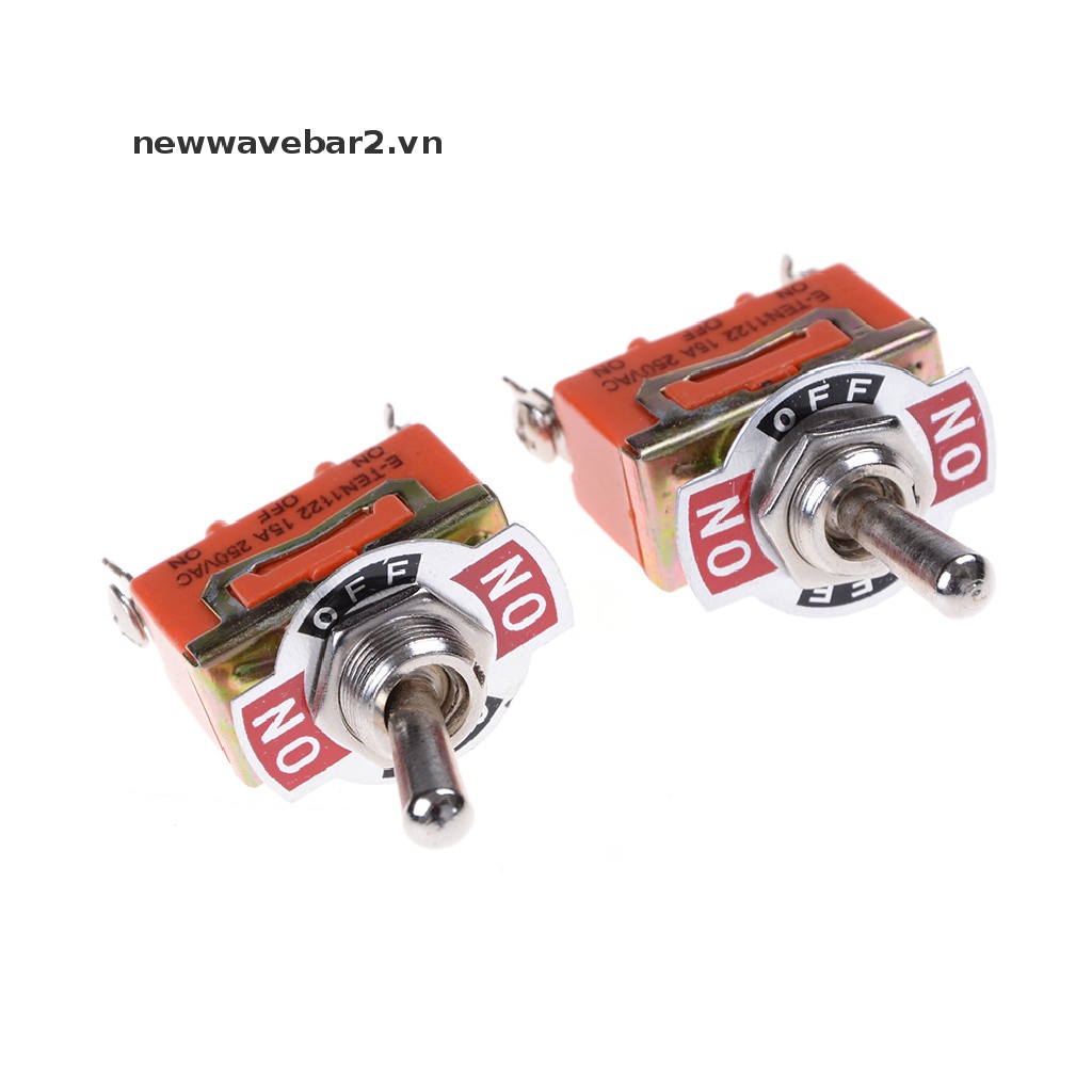 2 Công Tắc 3 Bước Màu Cam SPDT 250V 15A ON-OFF-ON