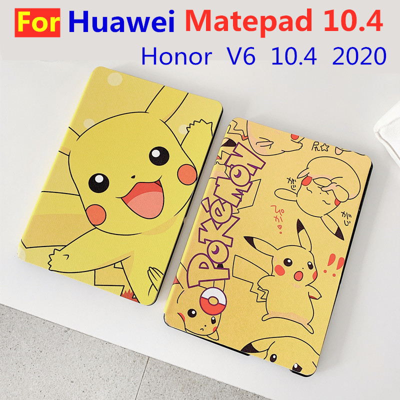 Bao da máy tính bảng nắp lật có giá đứng họa tiết hoạt hình cho Huawei Matepad 10.4 2020 Honor V6 10.4