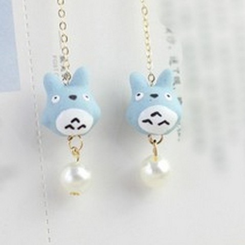 Khuyên tai vô diện totoro trang sức phụ kiện nữ phong cách Hàn Quốc dễ thương thiết kế thời trang mới lạ độc đáo