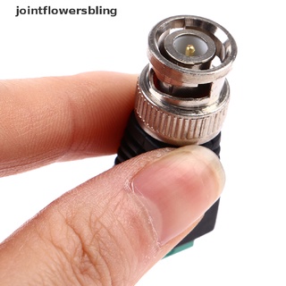 jointflowersbling 10pcs Male Metal BNC Connector with DC Connector Plug Screw Terminal UTP Balun JLG