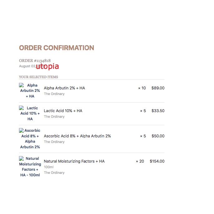 Serum tẩy da chết hoá học  Serum The Ordinary - Lactic Acid 10% + HA 2%