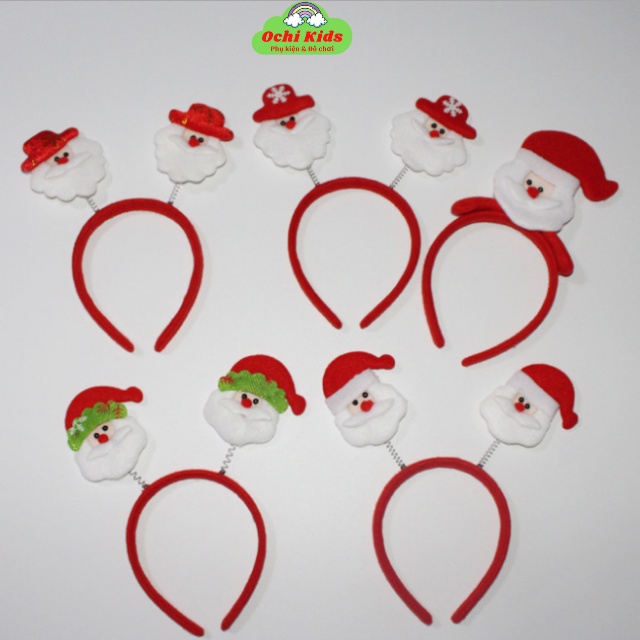 Xước tóc giáng sinh, bờm cài tóc noel siêu đáng yêu cho bé.