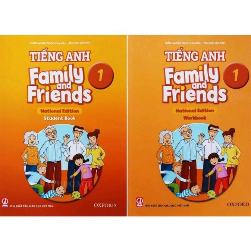 BộTiếng Anh1-FAMILY AND FRIENDS( BỘ 2 CUỐN)(chân trời sáng tạo) Tặng 2 bao kiếng + 2 giấy nhãn