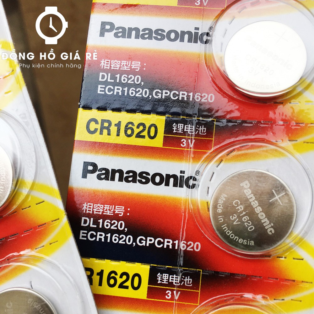 Pin đồng hồ CR1620 Panasonic Lithium 3V vỉ 1 viên - Hàng chính hãng