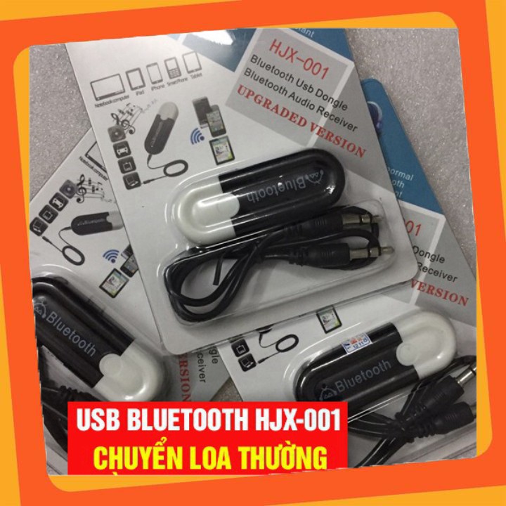 Hàng mới usb bluetooth hjx 001 Chuyển Loa Thẻ Nhớ Thành Loa Blutooth - CÓ JACK AUDIO siêu  rẻ