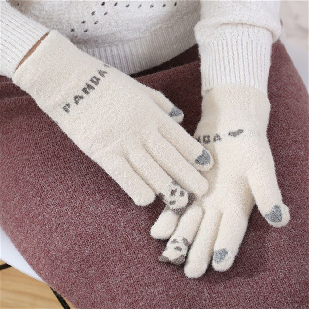 Găng Tay Giữ Ấm Có Thể Chạm Màn Hình Cảm Ứng Thời Trang Dành Cho Nữ