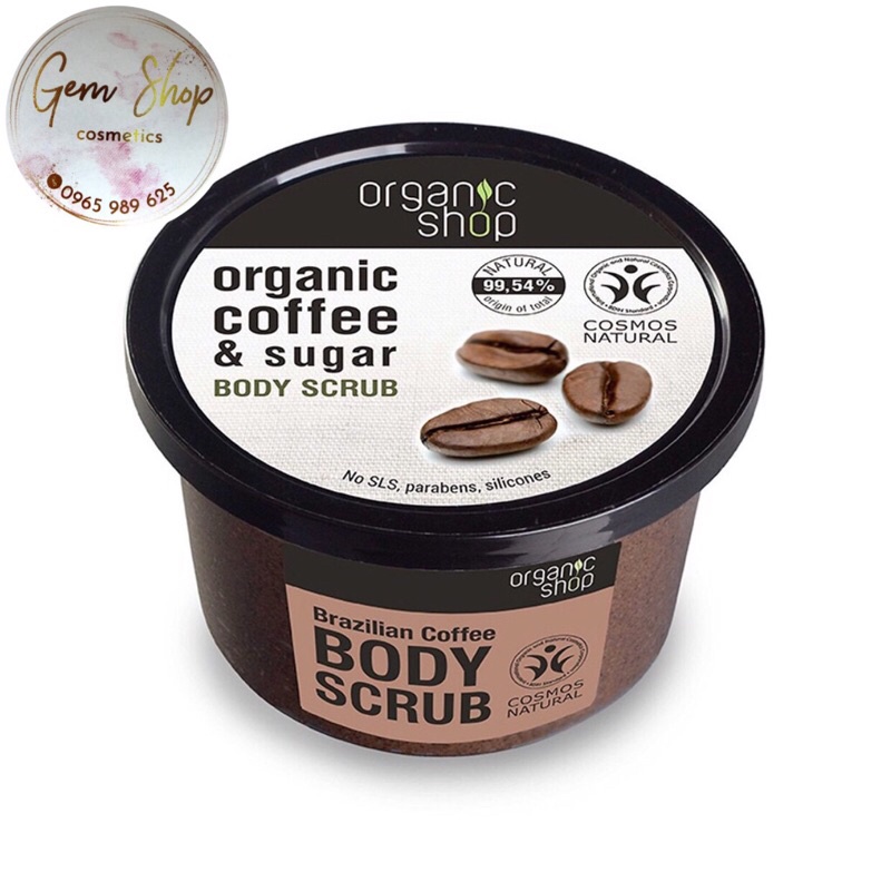 Tẩy da chết body organic