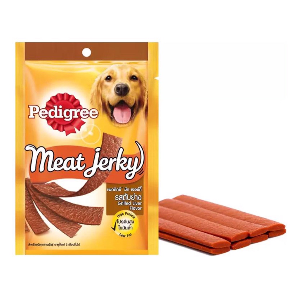 Pedigree - Snack thưởng cho chó Meat Jerky vị bò xông khói 80g