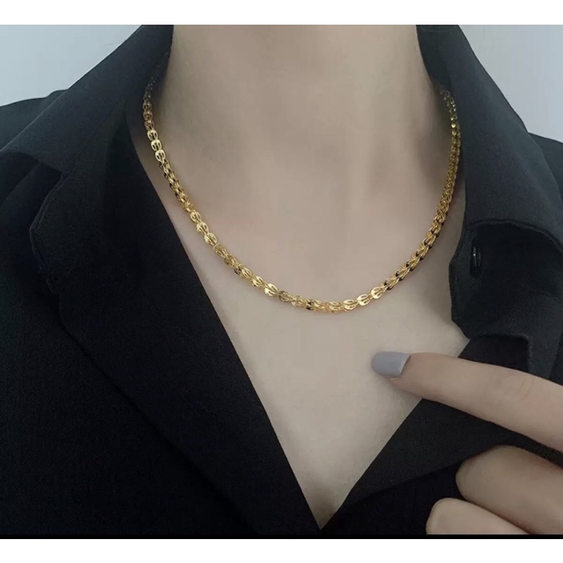 Dây chuyền nữ kiểu đuôi phụng xoè dát vàng 18 dát vàng 24 cao cấp
