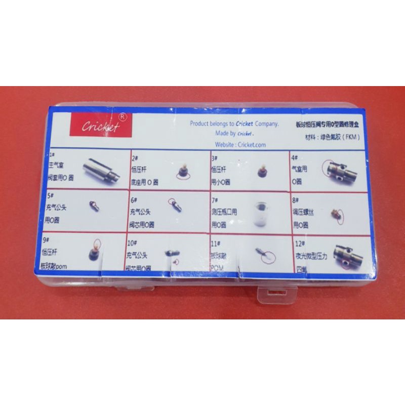 Hộp gioăng sim cao su màu xanh crit ket