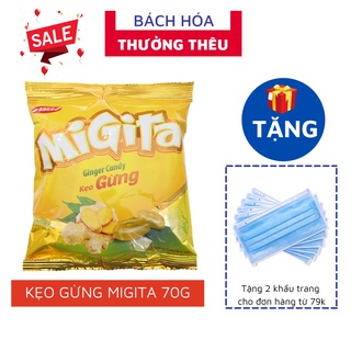 Kẹo gừng cứng Migita 70gr Bibica ( 24 viên)