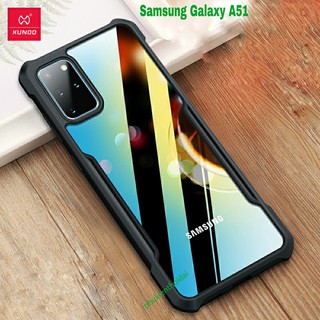 Ốp lưng XUNDD Samsung Galaxy A51 chống sốc lưng trong viền màu TPU dẻo cao cấp 1