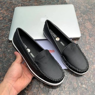 Giày lười  Slipon nữ da thật 100% Kaleea K499