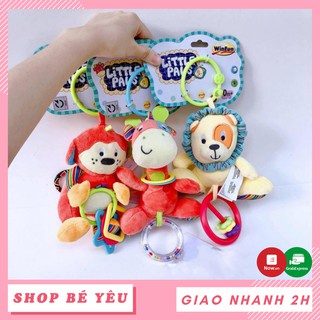 Thú bông cho bé  𝑭𝒓𝒆𝒆𝒔𝒉𝒊𝒑  Thú bông xúc xắc động vật hoang dã treo cũi cho bé Winfun
