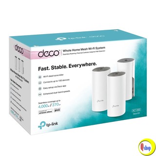 Bộ phát Wifi Mesh băng tần kép TP-Link Deco E4 (3 pack) chính hãng