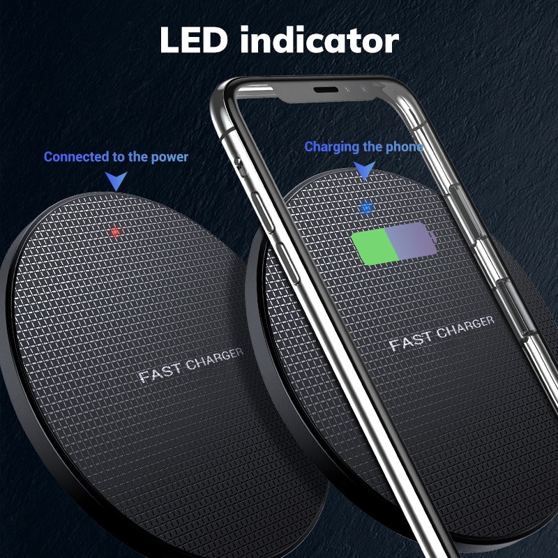 Đế sạc nhanh không dây TOPK B01W 10W cho iPhone Xs Max X 8 Plus Samsung Note 9 Note 8 S10 #6