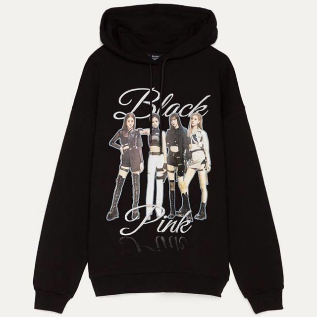 Áo Hoodies Blackpink [hãng BERSHKA][AUTHENTIC]