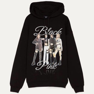 Áo Hoodies Blackpink [hãng BERSHKA][AUTHENTIC]