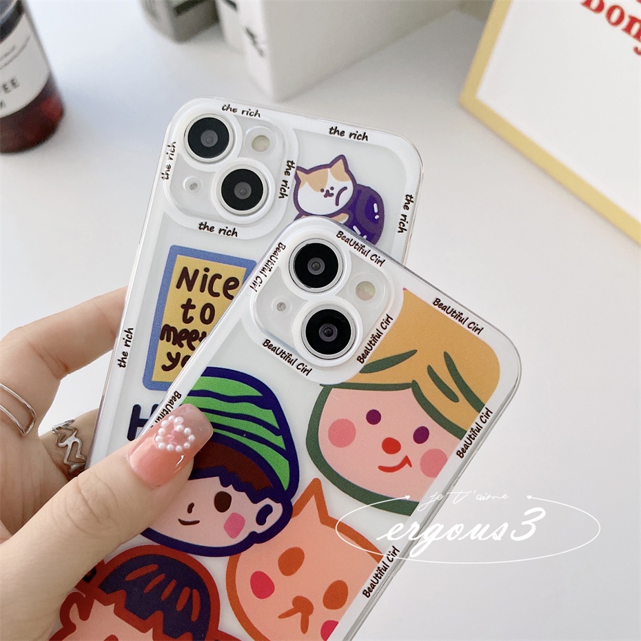 Ốp Điện Thoại Họa Tiết Bạn Thân Thời Trang Cho iPhone 13 12 11 Pro Max X XR XS Max SE 2020 8 7 Plus